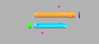Qui-Gon- Jinn Lightsaber (Star Wars Ep.I) Stl (Download)