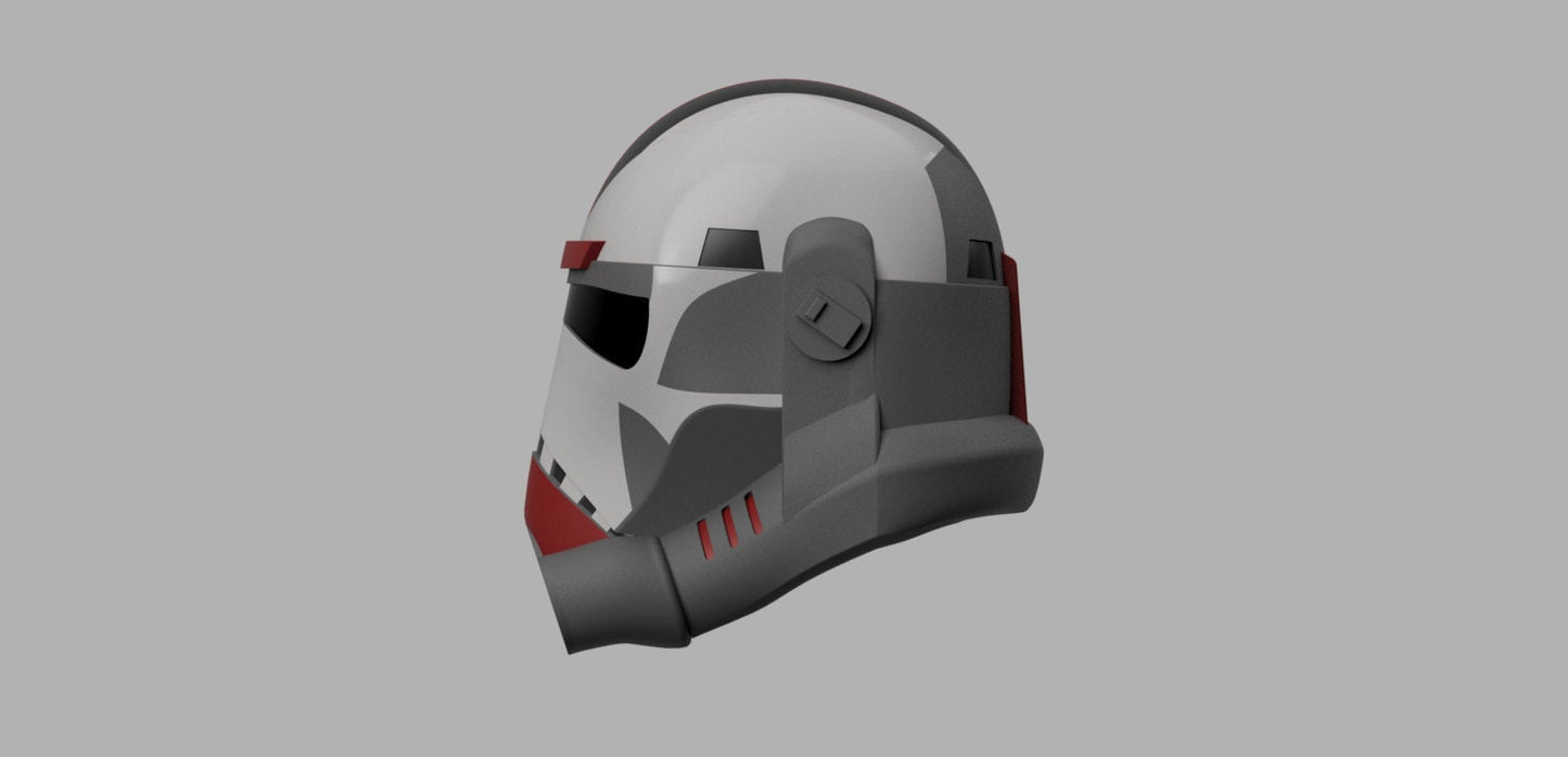 Hunter Helmet (The Clone Wars and The Bad Batch) Stl (Download)