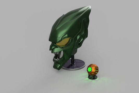 The Green Goblin Helmet w/ Pumpkin Bomb (Spider-Man Raimi and No Way home) STL (Download)