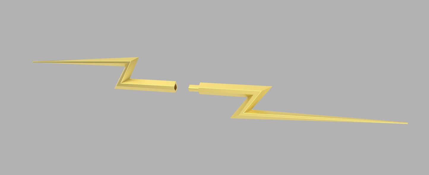 Zeus Lightning Bolt STL (Thor: Love and Thunder) (Download)