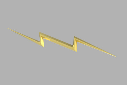 Zeus Lightning Bolt STL (Thor: Love and Thunder) (Download)