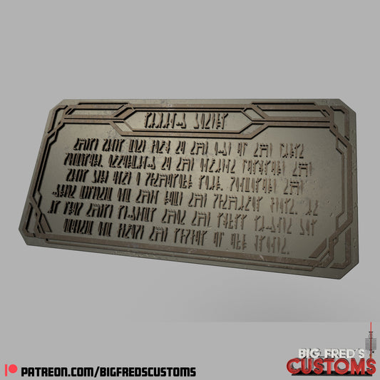 Mandalore Living Waters Plaque (The Mandalorian S3) STL (Download)