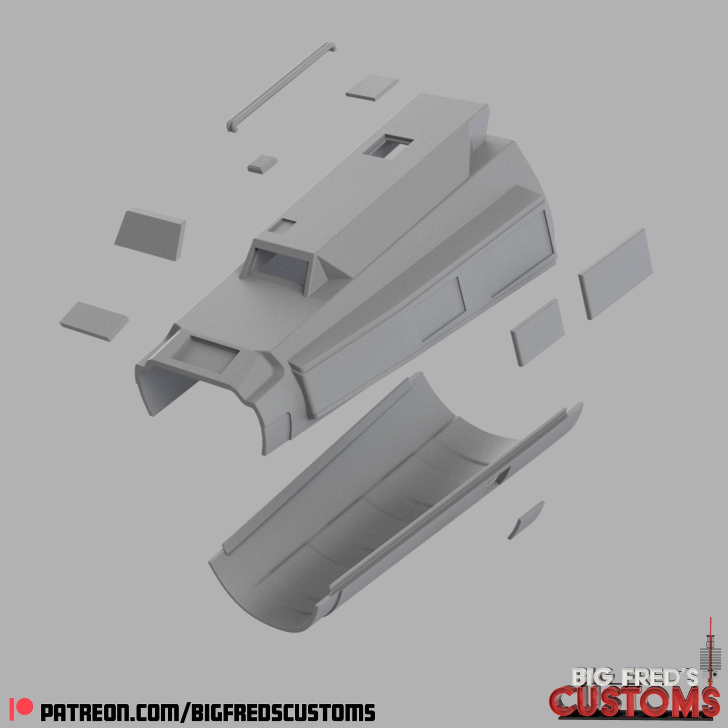 Imperial Super Commando Gauntlet Left (Beskar Stormtrooper) Stl (Download)
