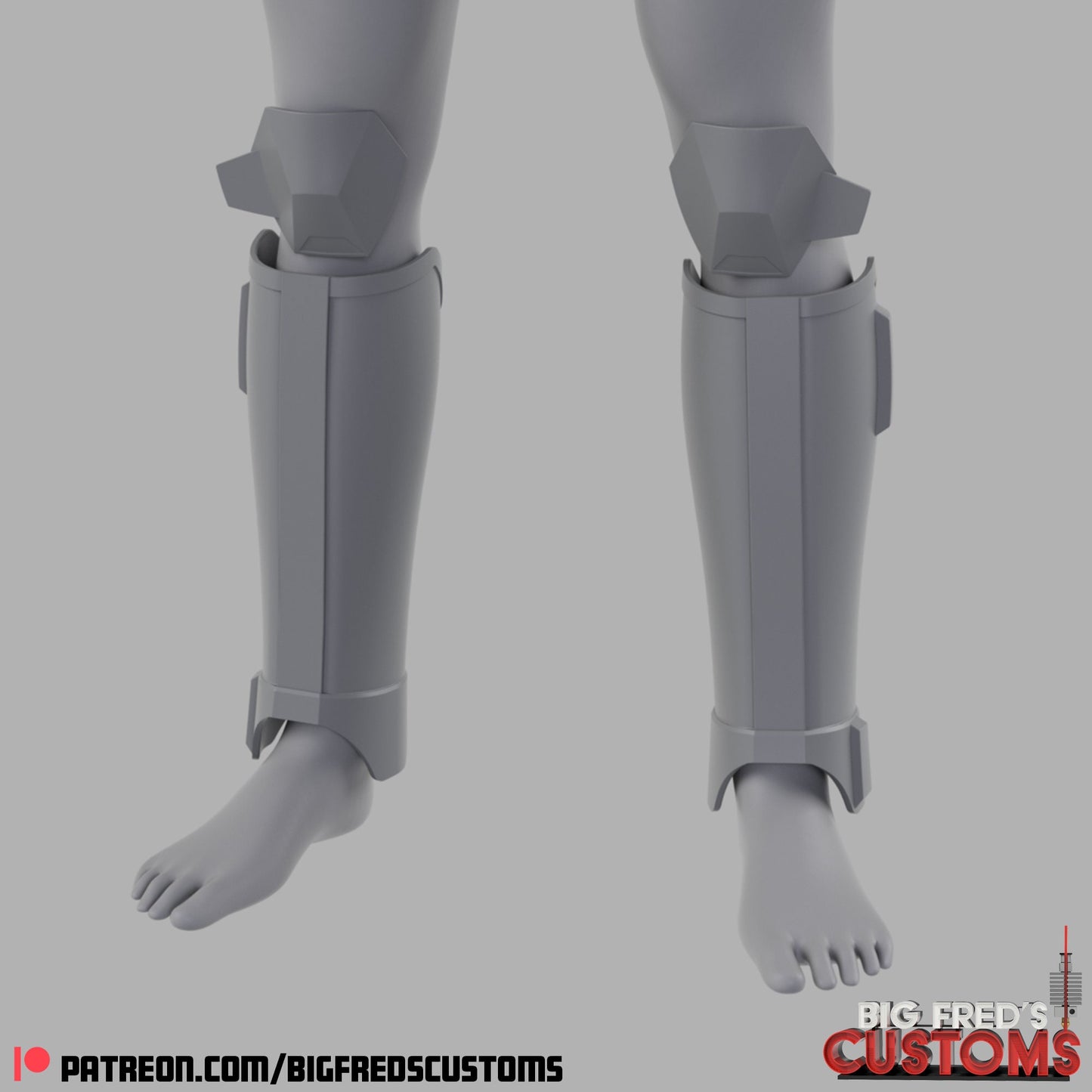 Imperial Super Commando Shin/ Knee Armor (Beskar Stormtrooper) Stl (Download)