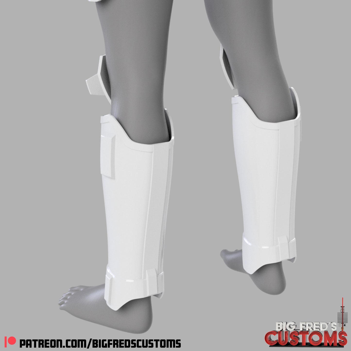 Imperial Super Commando Shin/ Knee Armor (Beskar Stormtrooper) Stl (Download)