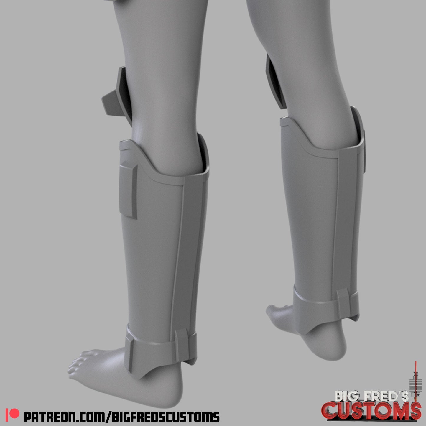 Imperial Super Commando Shin/ Knee Armor (Beskar Stormtrooper) Stl (Download)