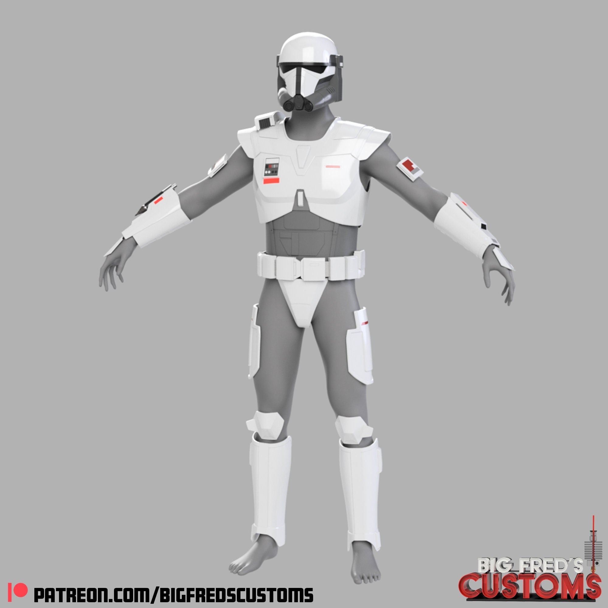 Imperial Super Commando Armor Set (Beskar Stormtrooper) Stl (Download ...