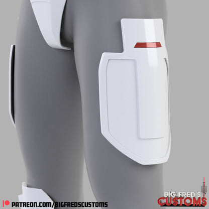 Imperial Super Commando Thigh Armor (Beskar Stormtrooper) Stl (Download)