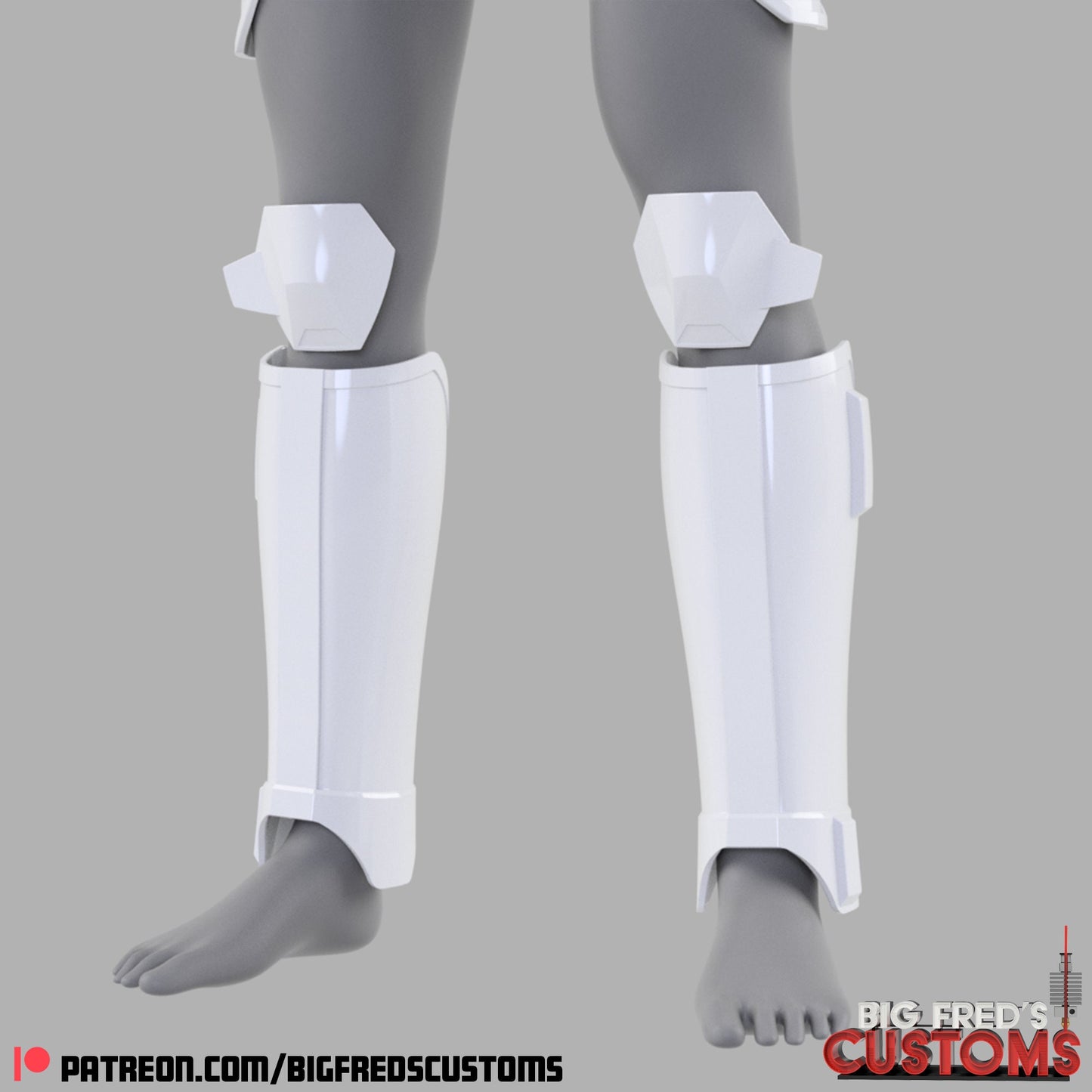 Imperial Super Commando Shin/ Knee Armor (Beskar Stormtrooper) Stl (Download)