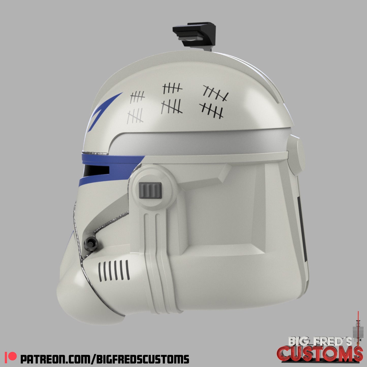 Captain Rex Phase 2 Clone Helmet (Live Action Ahsoka) Stl (Download)