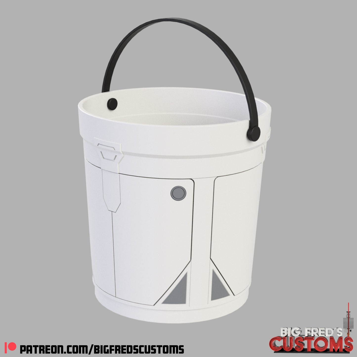 Camtono Trick-or-Treat Bucket (The Mandalorian) STL (Download)