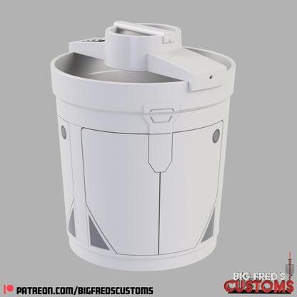 Camtono Trick-or-Treat Bucket (The Mandalorian) STL (Download)