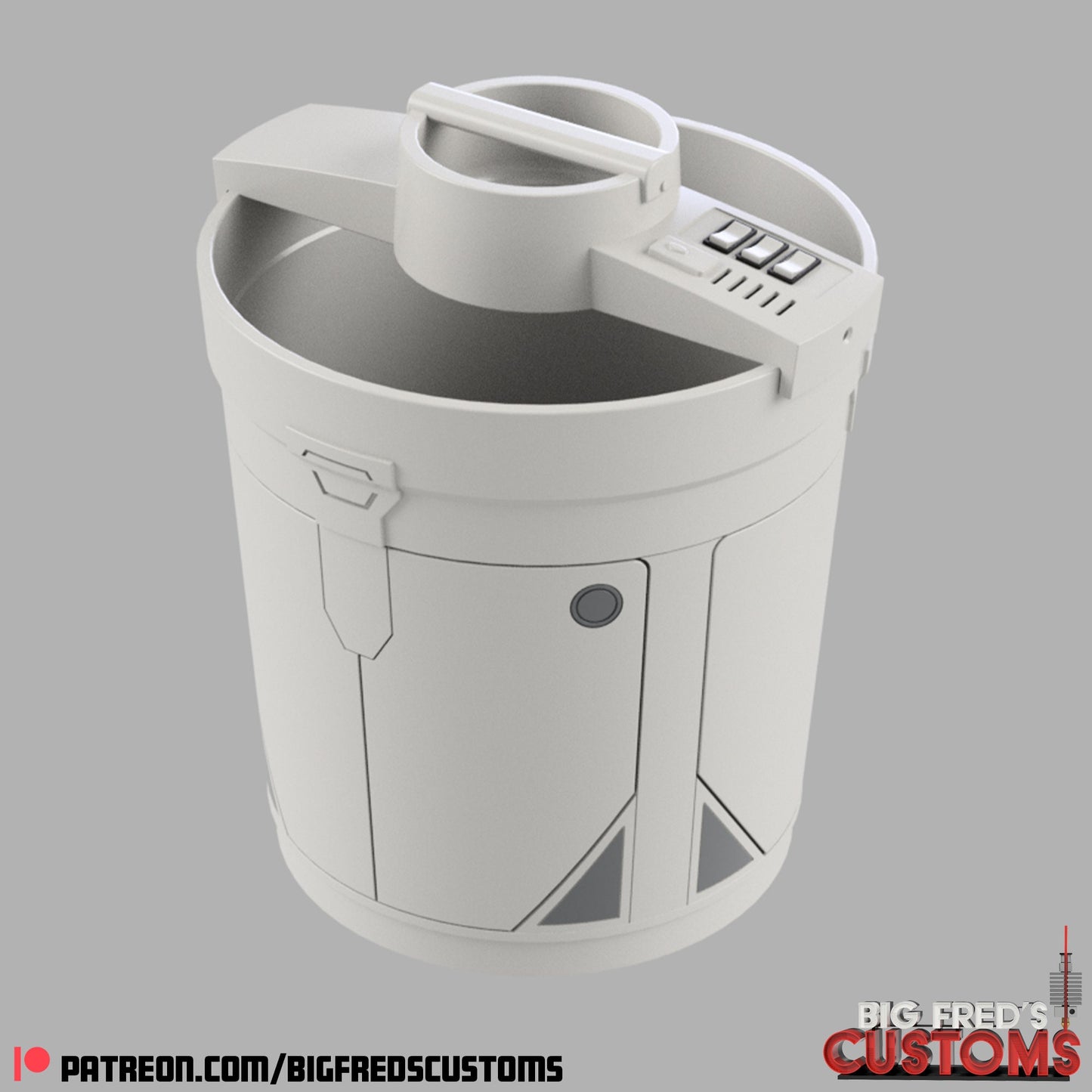 Camtono Trick-or-Treat Bucket (The Mandalorian) STL (Download)