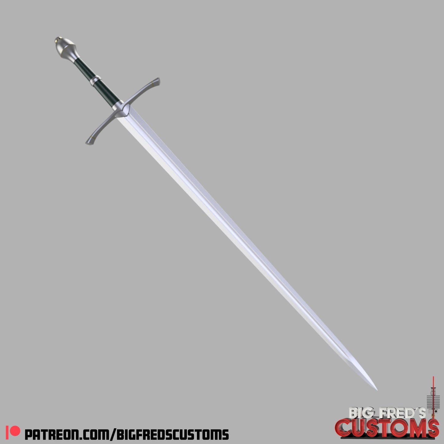 Aragorn's Ranger Sword - Strider  (The Lord of the Rings) STL (Download)