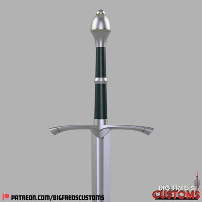 Aragorn's Ranger Sword - Strider  (The Lord of the Rings) STL (Download)