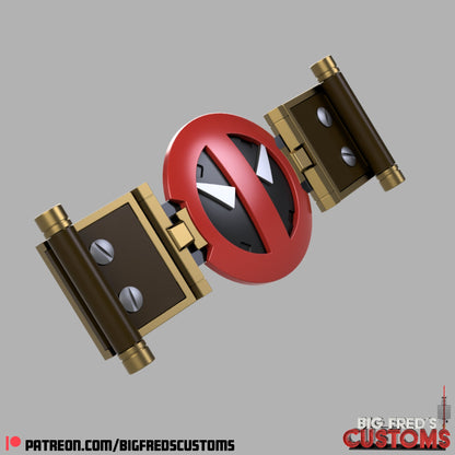 Deadpool Belt Buckle and Leg Pouches (Deadpool and Wolverine) STL (Download)