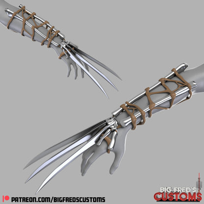 Adamantium Bone Claws (Deadpool and Wolverine) STL (Download)