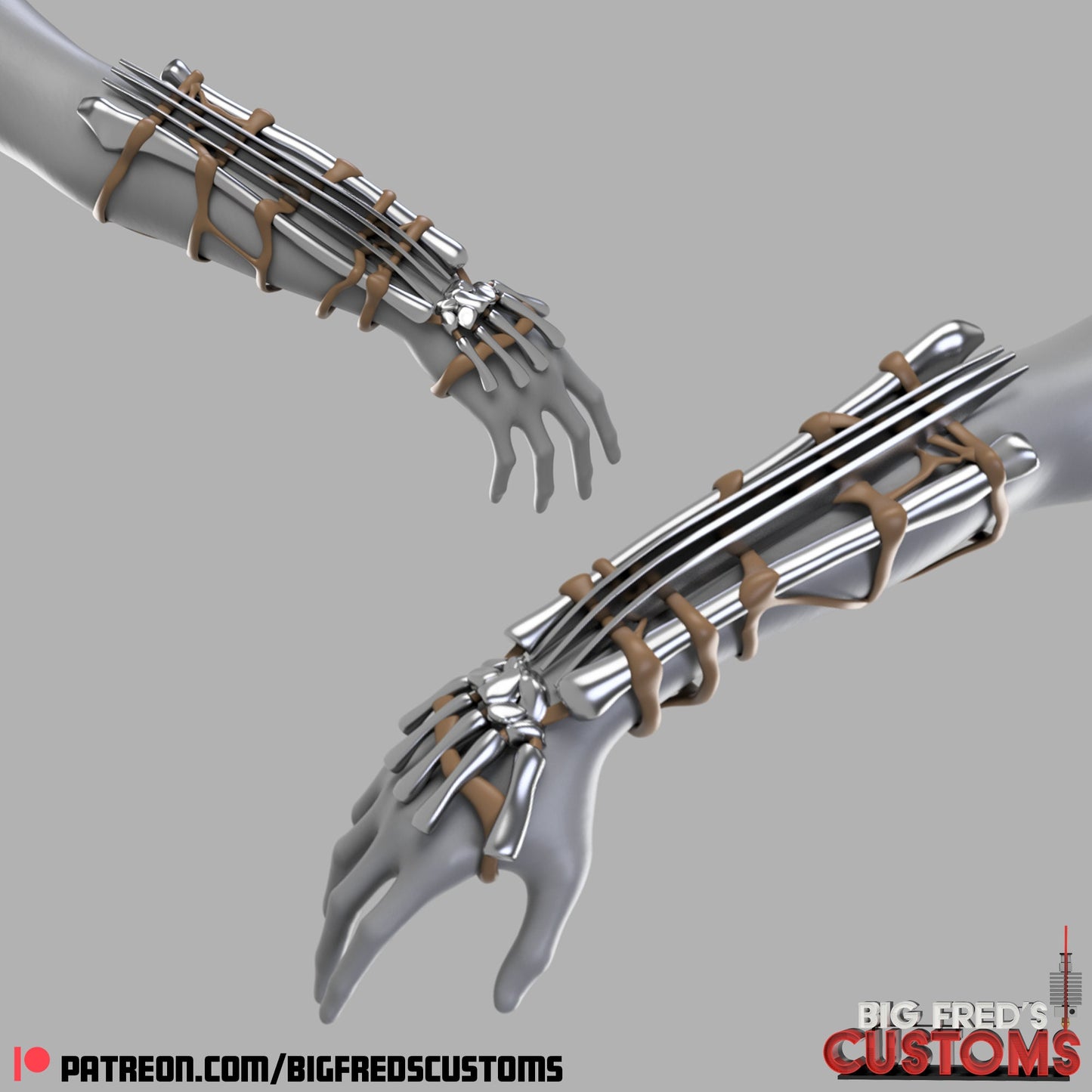 Adamantium Bone Claws (Deadpool and Wolverine) STL (Download)