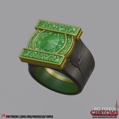 Hal Jordan's Green Lantern Ring (Lanterns) STL File (Download)