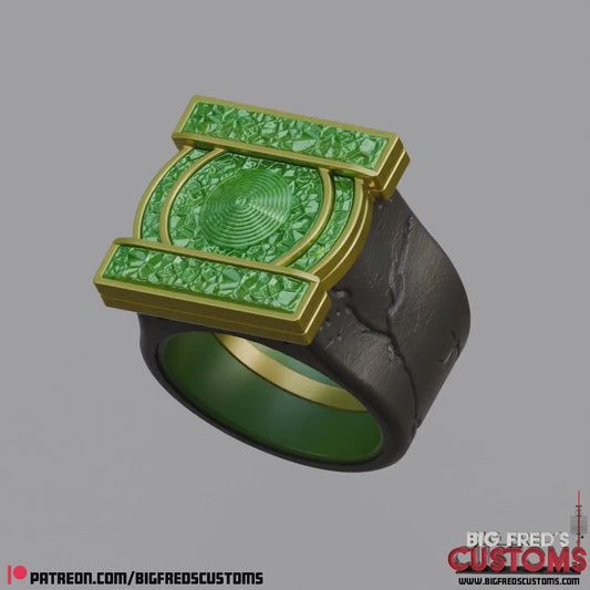 Hal Jordan's Green Lantern Ring (Lanterns) STL File (Download)